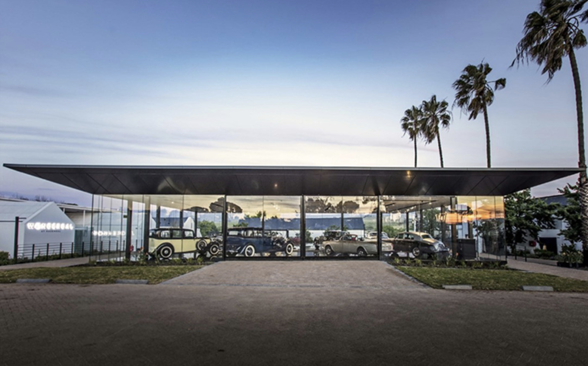 Modern Pavillion Structure for a Rolls Royce Collection